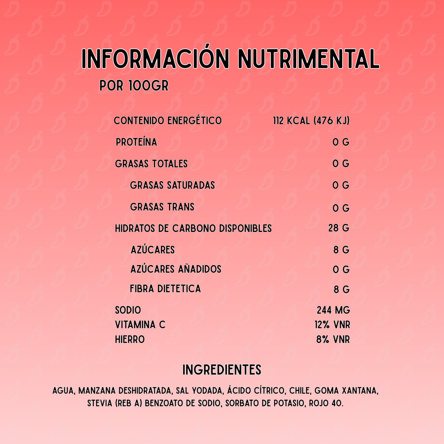 Pulpa Bites Manzana Stevia