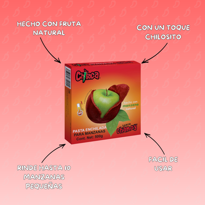 Textura de pasta para forrar manzanas sabor chamoy en polvo con polvo para manzanas enchiladas Chilaca Chilitos