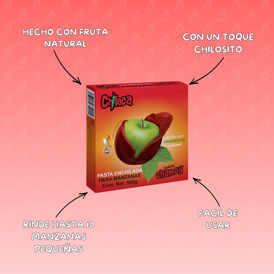 Textura de pasta para forrar manzanas sabor chamoy en polvo con polvo para manzanas enchiladas Chilaca Chilitos