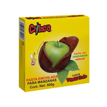 Empaque de pasta para forrar manzanas sabor tamarindo en polvo con enchilacador en polvo Chilaca Chilitos