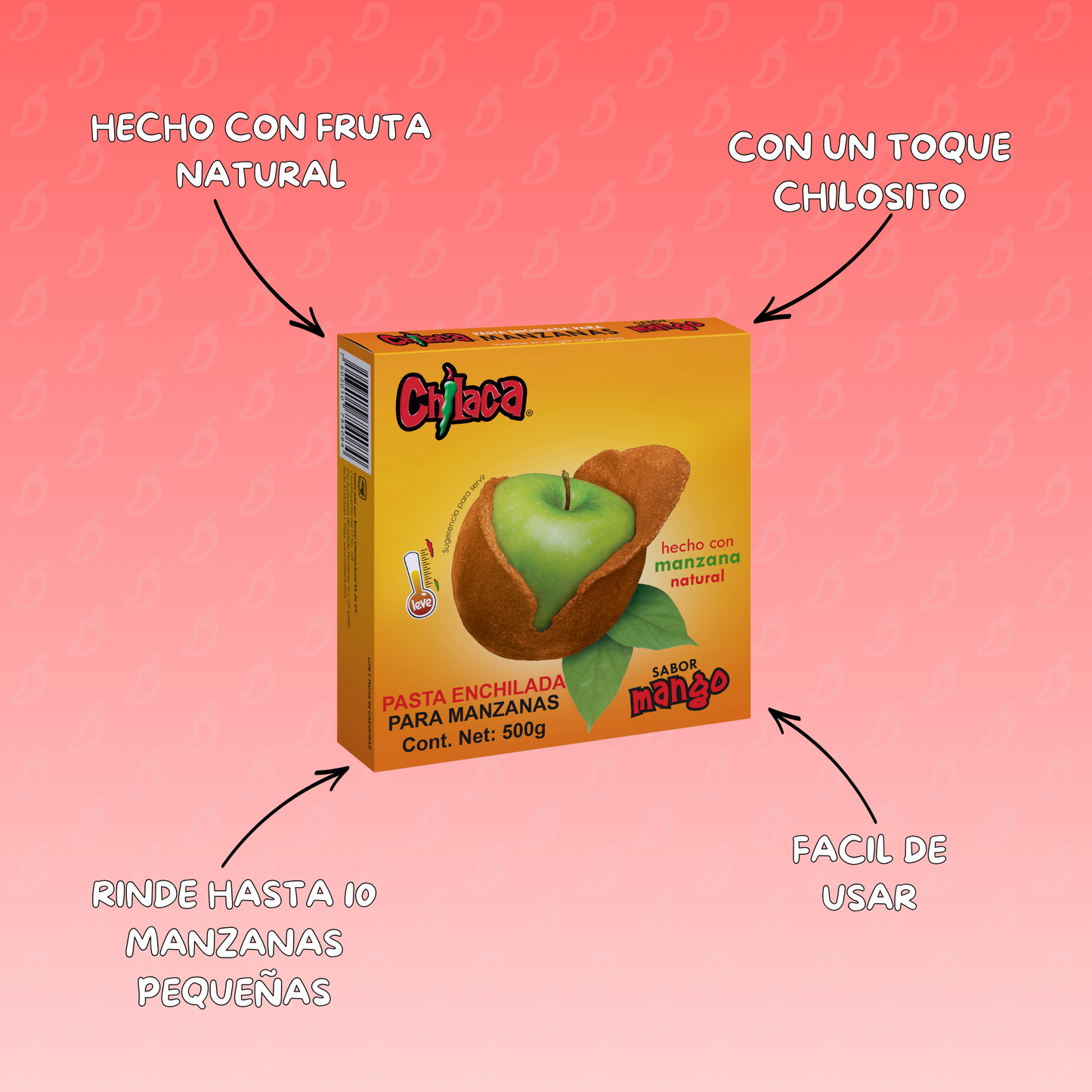 Pasta para Forrar Manzanas sabor Mango