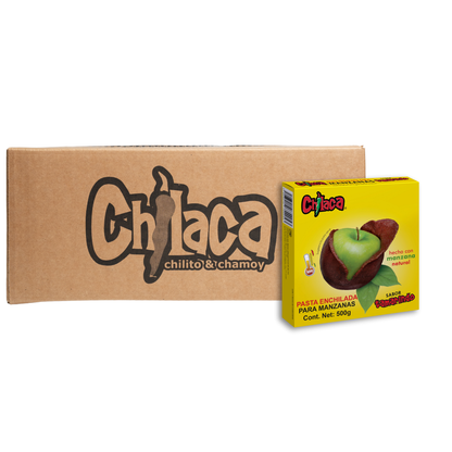 Pasta para forrar manzanas en polvo, presentación para mayoreo Chilaca Chilitos