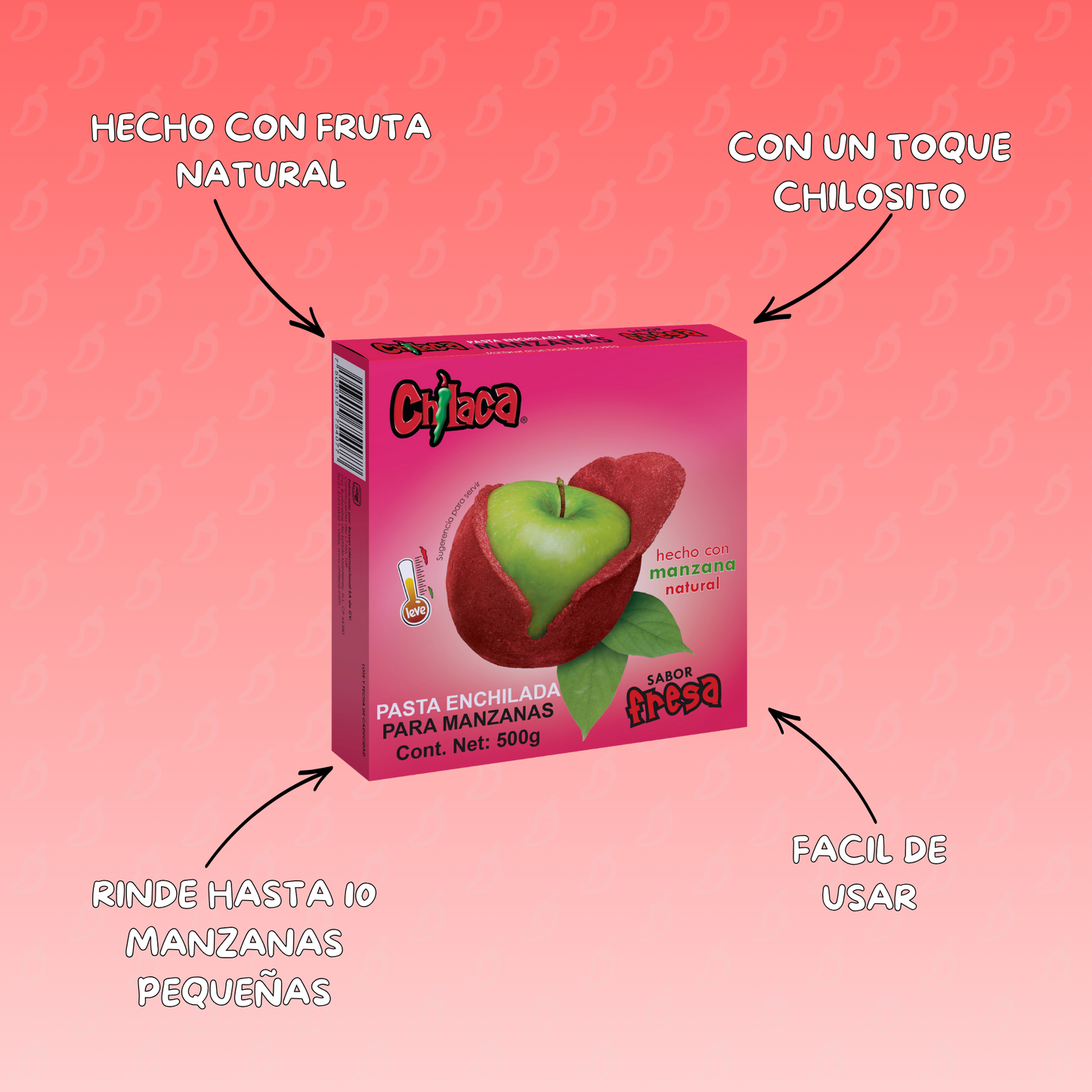 Pasta para Forrar Manzanas sabor Fresa