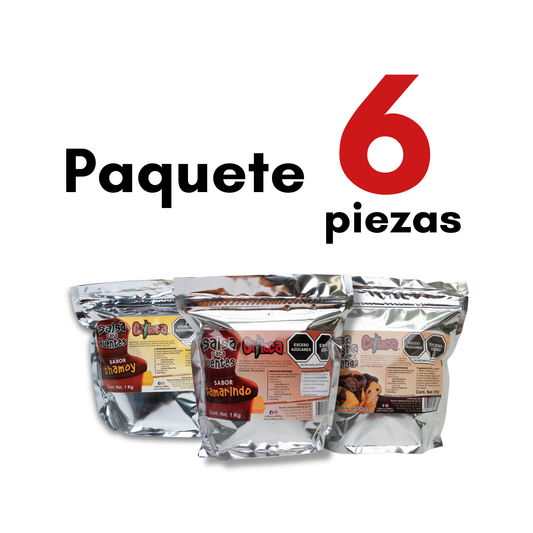 Paquete Salsa 6 piezas