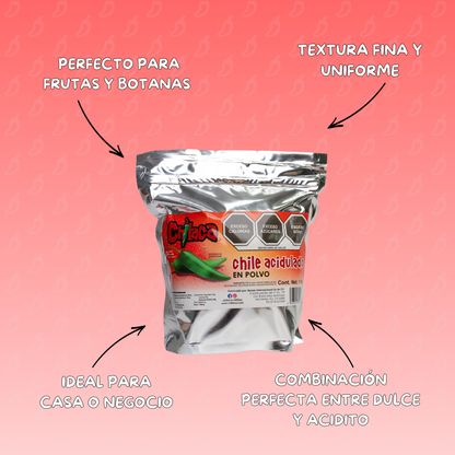 Textura de polvo acidulado en polvo con polvo para manzanas enchiladas Chilaca Chilitos