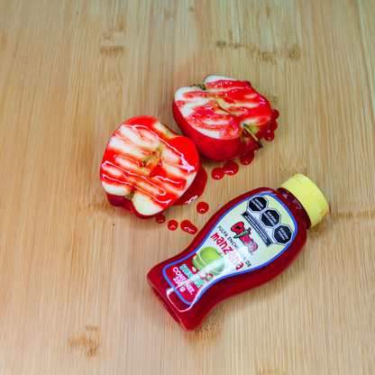 Textura de pulpa bites manzana stevia producto con snacks con chamoy Chilaca Chilitos