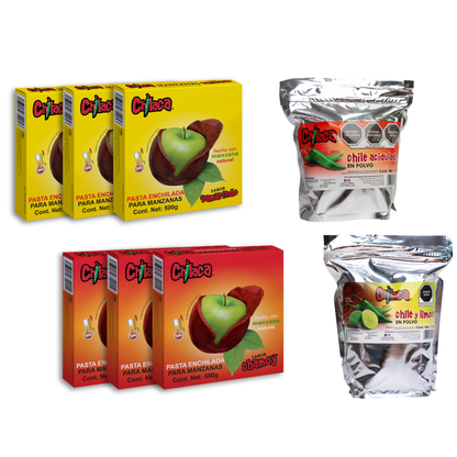 Cobertura para Manzanas Enchiladas - Pasta Chamoy y Tamarindo + Polvos | Envío Gratis