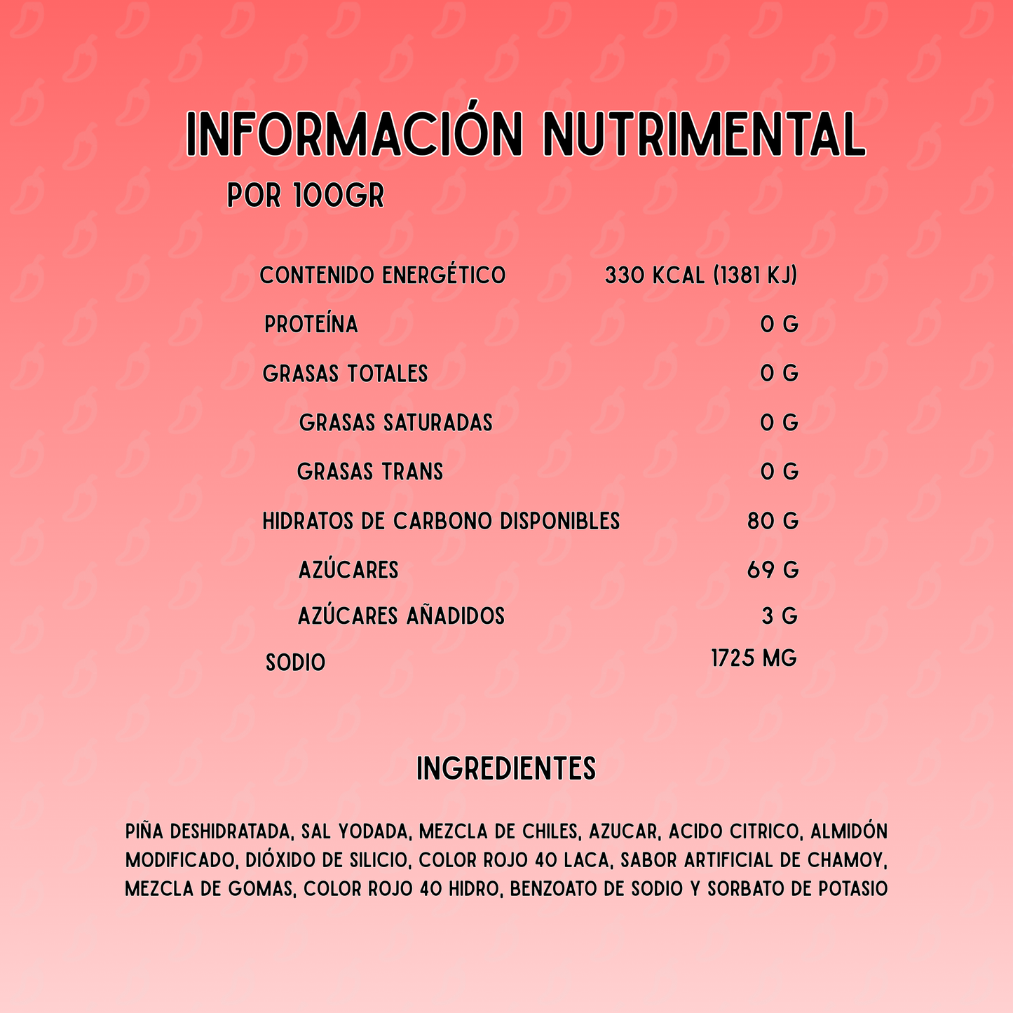 Piña Natural Enchilada